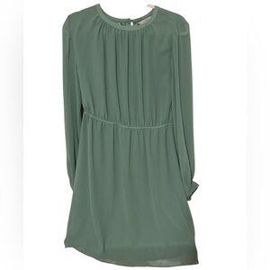 H&M Sage Long Sleeve Dress